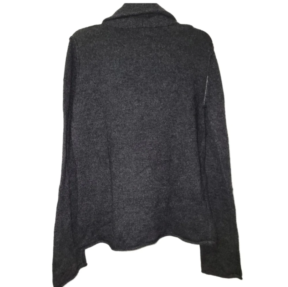 Ladies Converse One Charcoal Gray Cowl Neck Knit Sweater Size XL